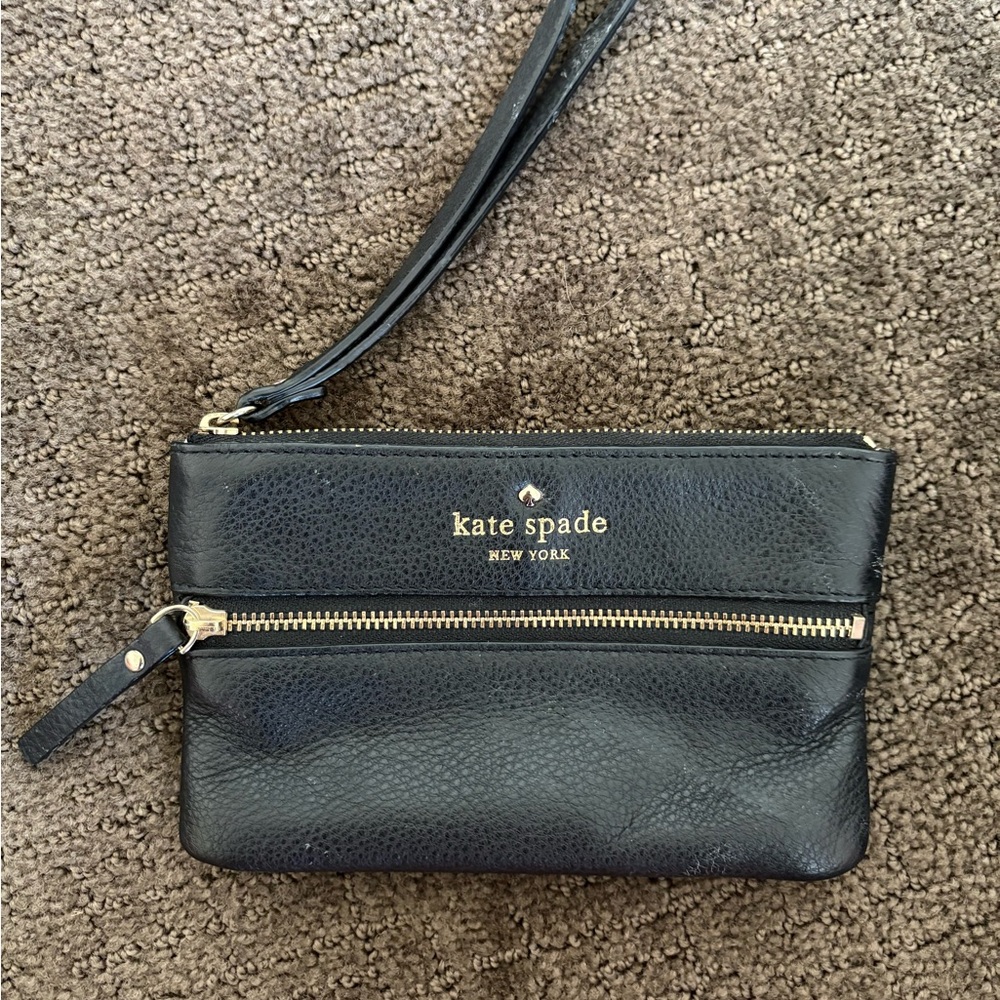 Kate Spade Black Wristlet